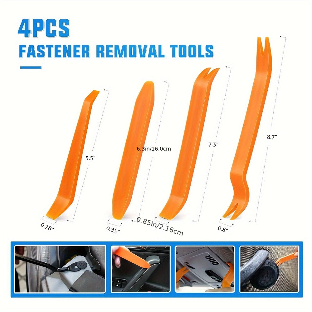 Automotive Fastener Clips Kit 680pcs + Removal Tools – Universal Car Door Panel Bumper Fender Rivet Push Clips Expansion Screws Replacement