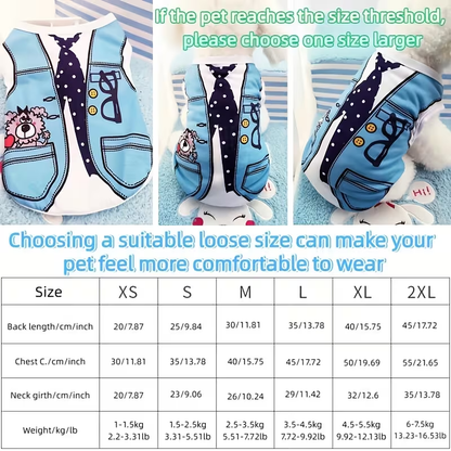Dog Vest Lightweight Windproof Thermal Shirt for Small Dogs – Fashion Pet Costume for Teddy Bichon Pomeranian
