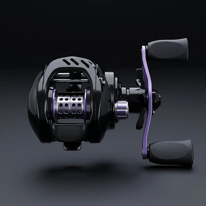 Baitcasting Reel 7.2:1 High-Speed Gear Ratio, 5+1 Ball Bearings 17.64LB Max Drag, Lightweight Freshwater Saltwater Bass Fishing Reel