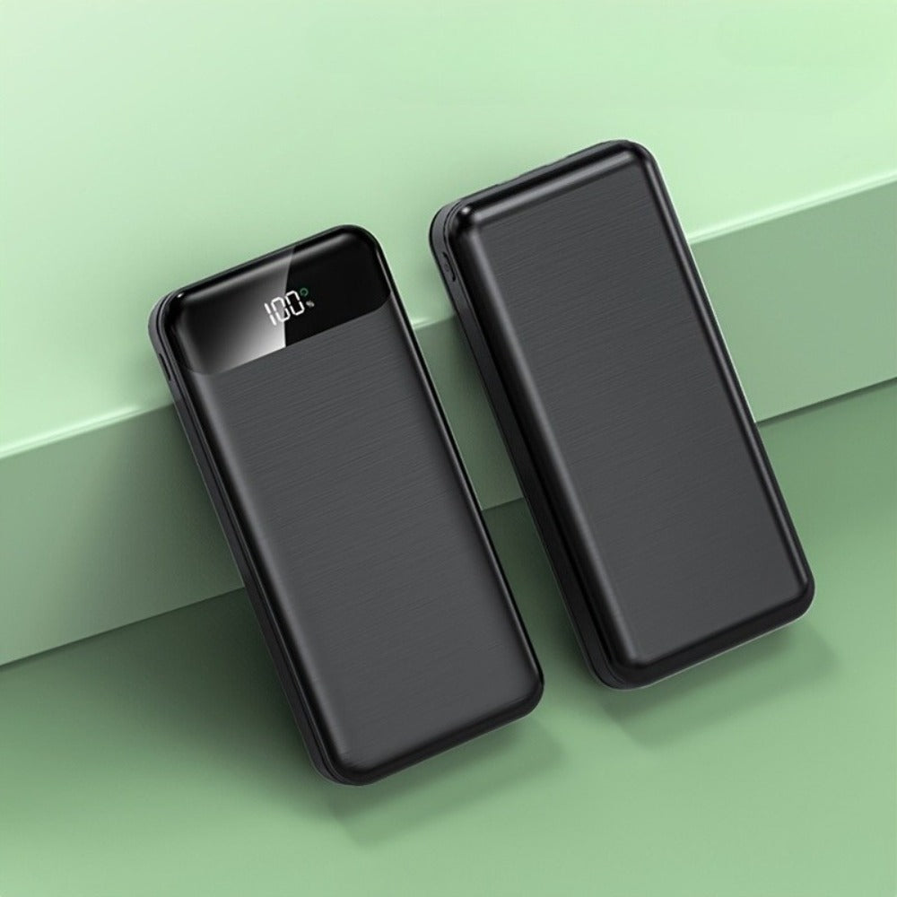 20000mAh Portable Power Bank 2-Pack with LED Display, Fast Charging Type-C & USB for an Everyday Personal Care Routine