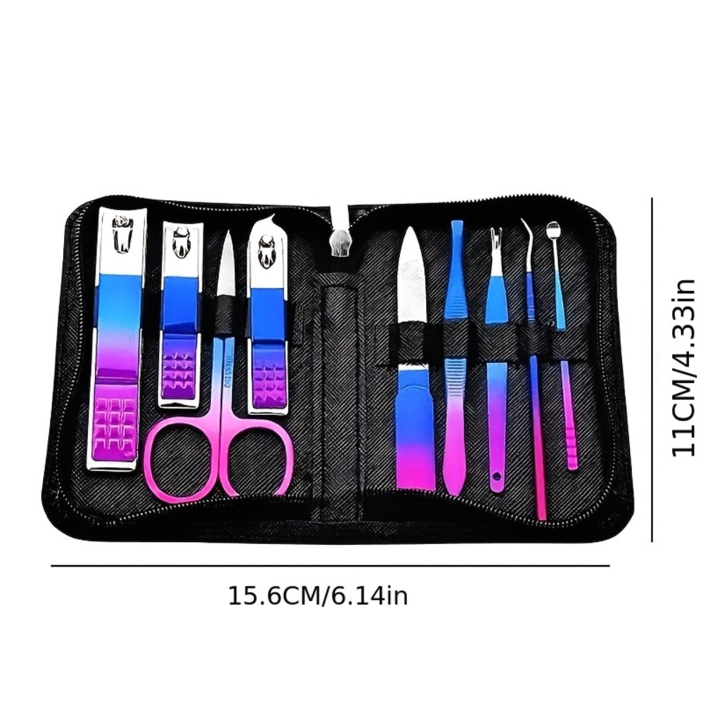 Manicure Set 9 18 30 60pcs Professional Nail Clipper Pedicure Kit Portable Travel Grooming Tools – Cuticle Trimmer Nail File Nail Care Gift