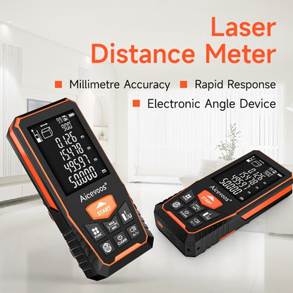 Digital Laser Rangefinder 50M 70M 100M 120M Laser Distance Meter Tape Measure Range Finder for Construction DIY Outdoor Contractor Gift