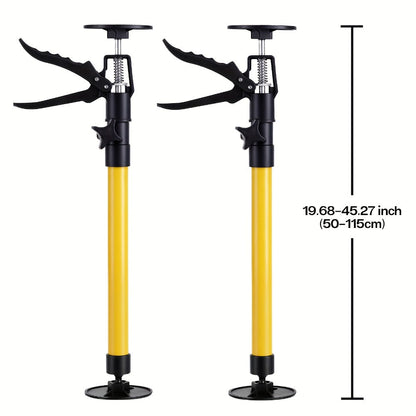Telescopic Support Rods 2-Pack Third Hand Support System, 11.8-45.3 Inch Adjustable Steel Props, Load