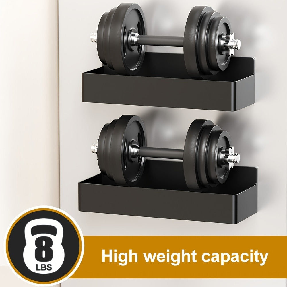 Magnetic Refrigerator Spice Rack Trays in Black or White with Two- or Four-Piece Set Options