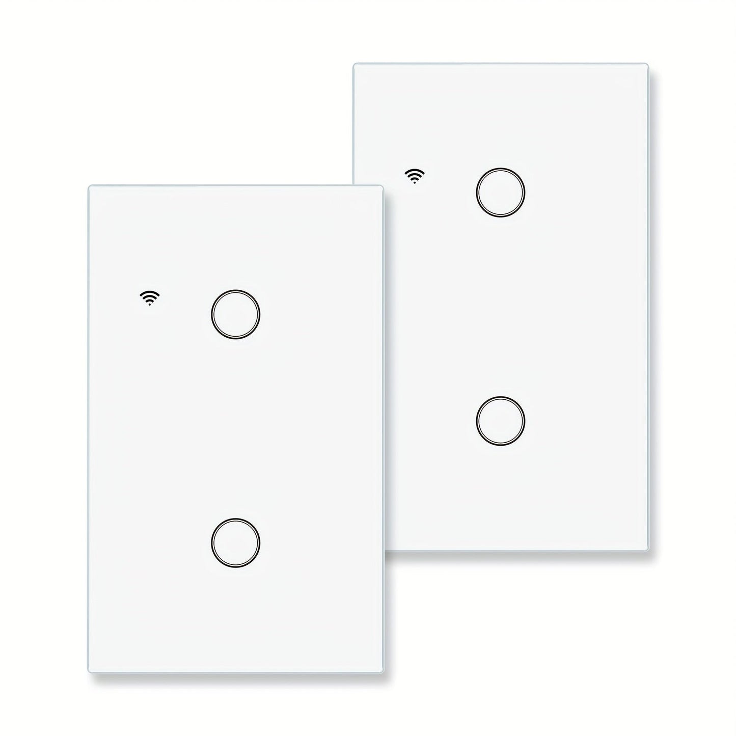 No Neutral Wire Smart Touch Wall Switch MOES WiFi 1/2/3 Gang Single Fire, Works with Alexa & Google Home