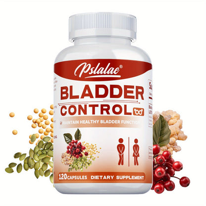 Bladder Control Capsules with Cranberry, Pumpkin Seed & Soy Germ, Urinary Tract Health & Night-time Support Supplement for Women & Men
