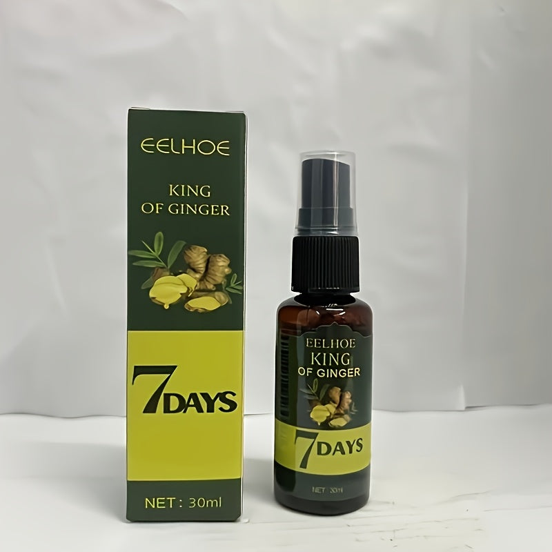 Ginger Root Hair Oil 2-Pack with Biotin Essence, Scalp Massage Treatment, Deep, 7-Day Strengthening & Nourishing Formula for Hair Loss