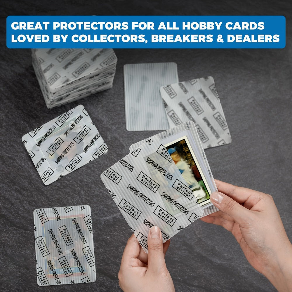 Trading Card Shipping Protectors 60/120/510 Count 3.5x4.5 Inch – Premium Rigid Plastic Card Mailer Inserts for Sports Cards