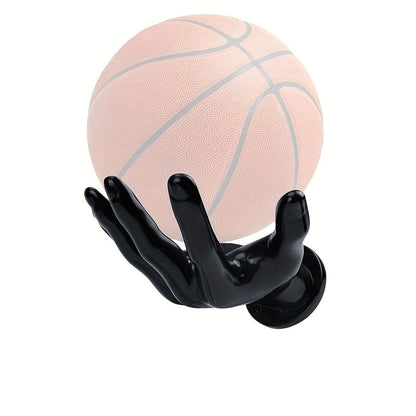 Wall Mounted Hand Shape Sports Ball Display Shelf – Decorative Storage Organizer for Laundry Rooms, Closets and Home Organization
