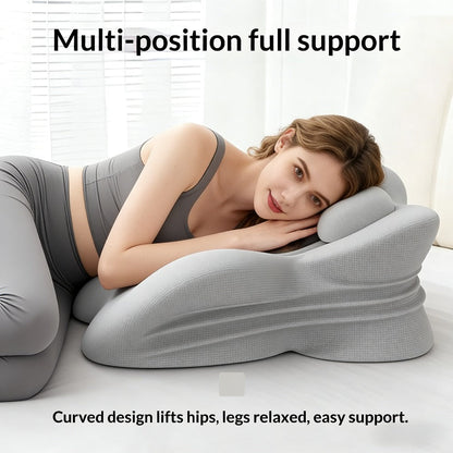 Wedge Pillow Memory Foam – Ergonomic Cervical & Lumbar Support for Stomach, Side & Back Sleepers | Breathable Removable Washable Cover