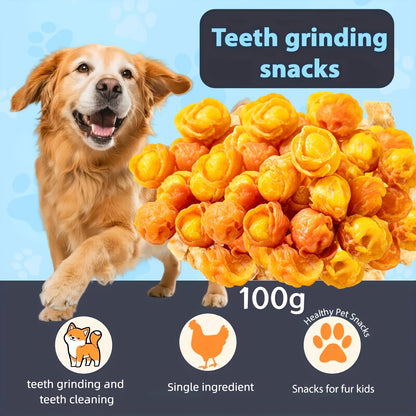 Mixed Flavor Dog Chews – Chicken Jerky & Duck Jerky Variety Pack, High Protein Low Fat Long-Lasting Training Reward Snacks
