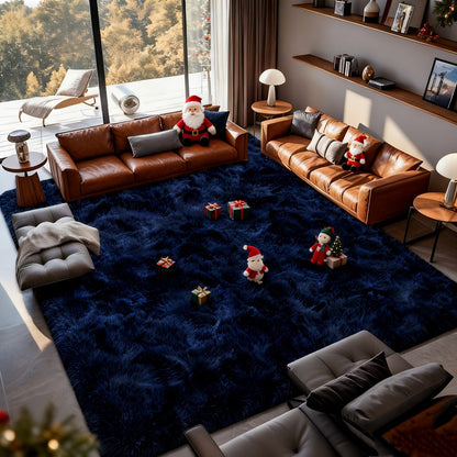 Shag Rug Fluffy Thick Area Rug - Fuzzy Tufted Plush Carpet for Bedroom & Living Room, Floor Mat in Multiple Colors & Sizes