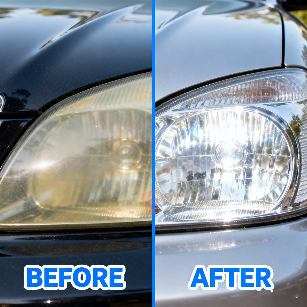 Car Headlight Restoration Fluid 8.5oz – Removes Yellowing, Oxidation & Haze | Crystal Coating Refurbishment Agent for Plastic Headlamp
