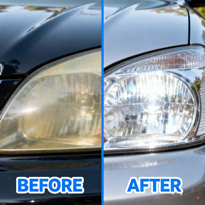 Car Headlight Restoration Fluid 8.5oz – Removes Yellowing, Oxidation & Haze | Crystal Coating Refurbishment Agent for Plastic Headlamp