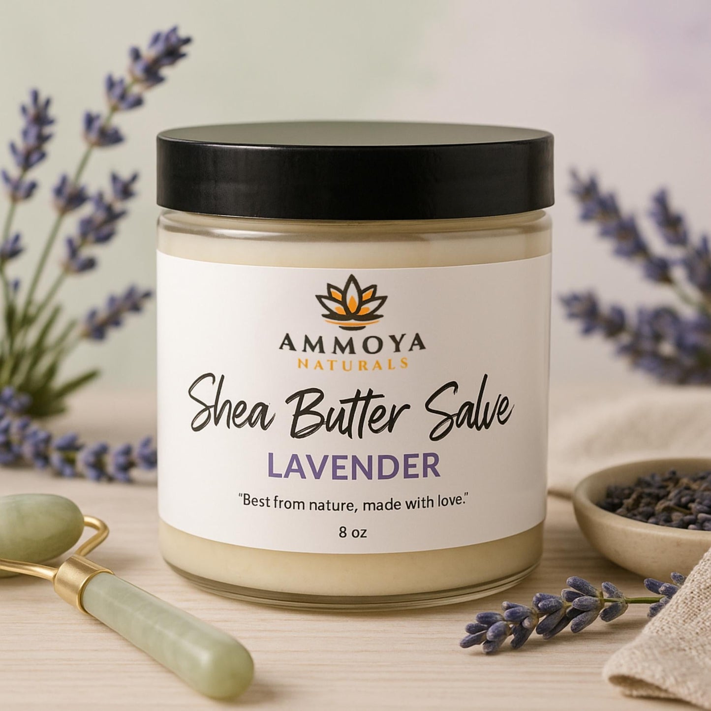 Body Butter for Dry Skin Shea Cocoa Butter Moisturizer Alcohol-Free Deep Hydration Silky Smooth 6 Scents Lavender Eucalyptus Chamomile Pink