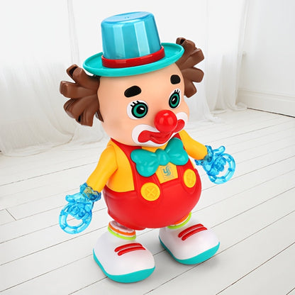 Dancing Clown Toy Doll with Light & Music, Swinging Fidget Toy for Kids Boys & Girls, Funny Weird Halloween Decoration