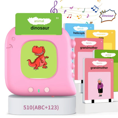 Talking Flash Cards for Kids 224 & 510 Words, Electronic Language Learning Device for Preschoolers Ages 3-6