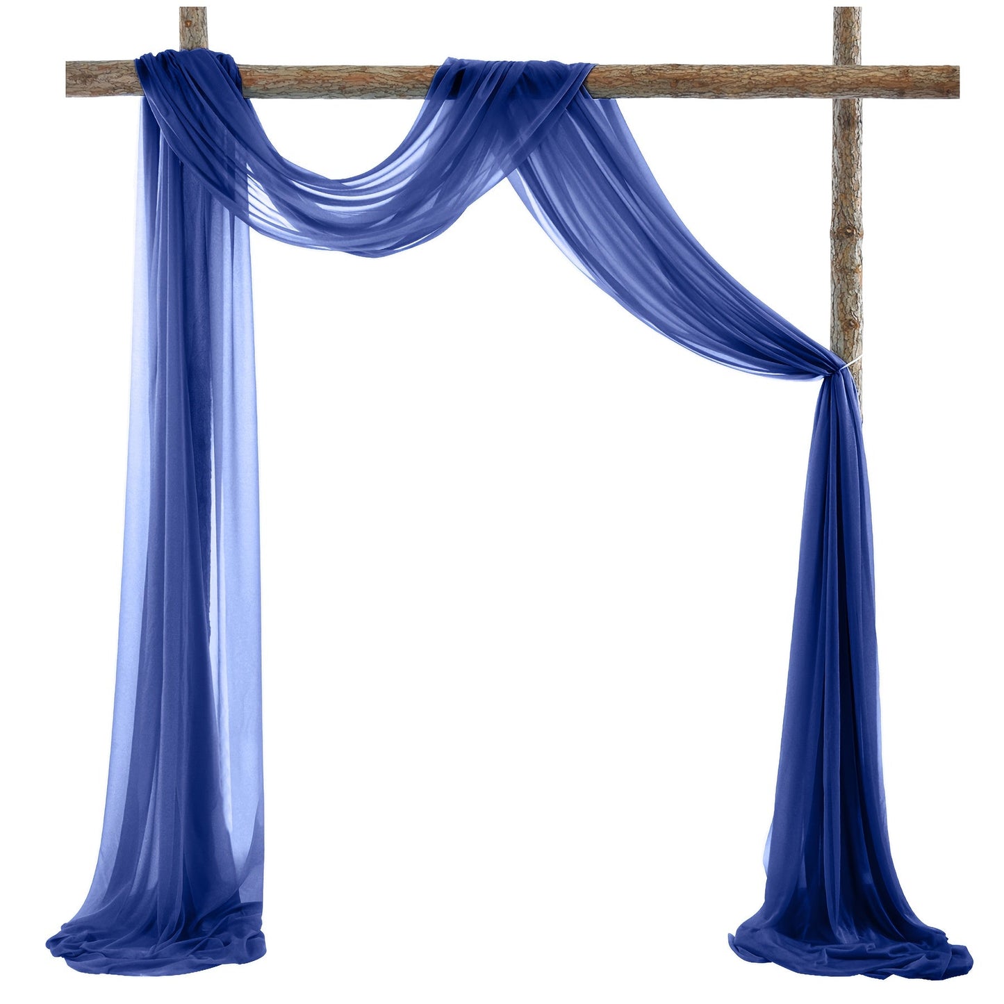 Sheer Gauze Backdrop Curtain, 31.5 x 315 Inches, in Ten Solid Colors for Draping or Hanging
