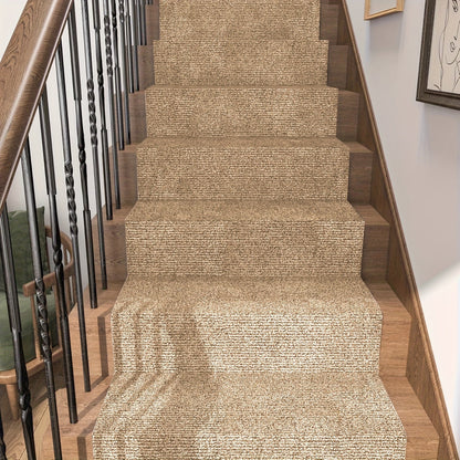 Solid-Color Stair and Hallway Runner, 23.62 in Wide with Five Colors and Up to Four Lengths