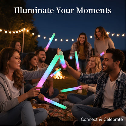 Foam Glow Sticks Set 103pcs 70pcs 40pcs for Entryways, Bedrooms and Living Spaces, with the Listed Configuration