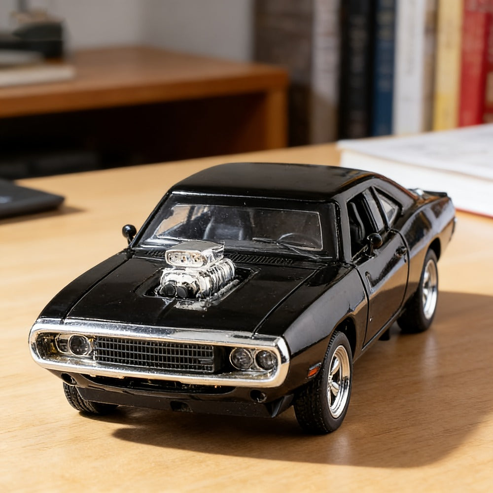 Dodge Challenger Diecast Model Car Zinc Alloy Collectible Static Replica, Highly Detailed Home & Office Decor