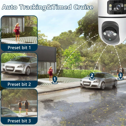 Security Camera 4K Dual-Lens Model with 2160P Video, Dual-Band WiFi, Color Night Vision and Tamper Detection