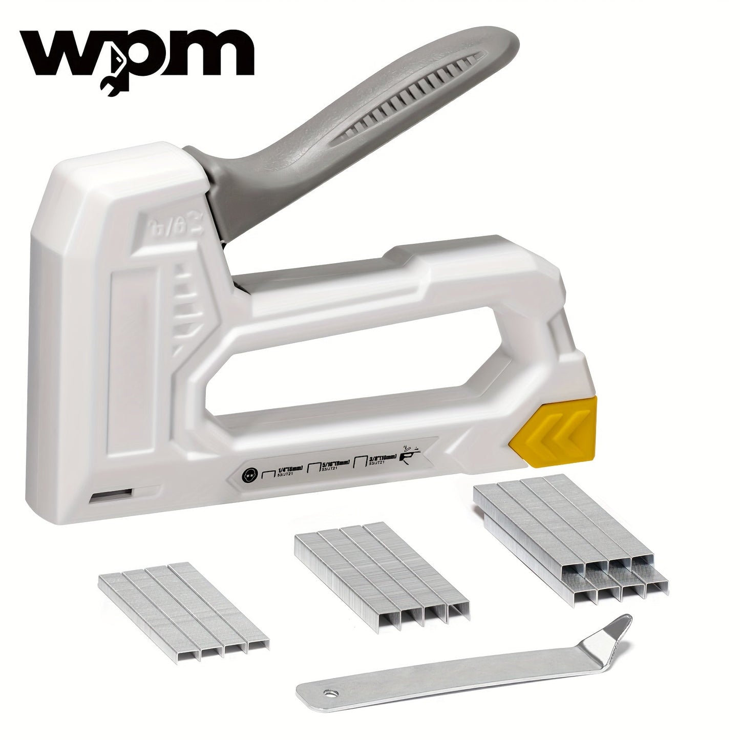 Staple Gun with Staples 1600pcs, Light Duty Upholstery Staple Gun Kit with JT21 Staples 1/4 5/16 3/8 inch & Staple Remover