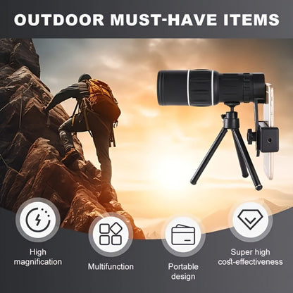 Monocular Telescope 10x50 High Power HD Compact Scope with Manual Focus for Adults Bird Watching Hiking Hunting Travel Outdoor Sightseeing