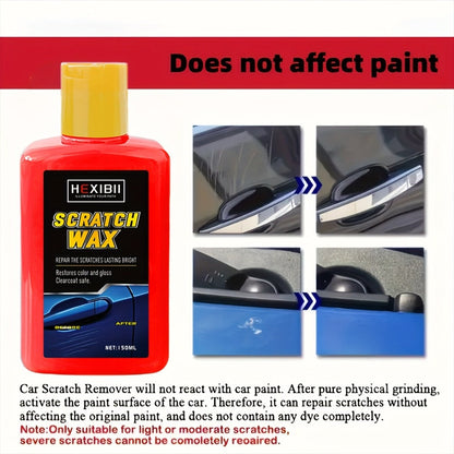 Car Scratch Remover Paste Kit – Clear Coat Scratch Eraser for Light Surface Marks & Swirl Marks, Car Paint Repair Paste | 150ml or 2-Bottle