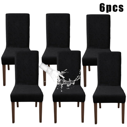 Stretch Dining Chair Covers Set of 4/6 – Plant Print Slipcovers for Dining Room Kitchen Chairs, Elastic Parsons Chair Protector, Home Decor