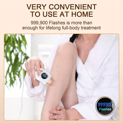 IPL Hair Removal Device for Women & Men 999, 900 Flashes – Permanent At-Home Hair Remover 9 Energy Levels Painless Full Body Legs Arms