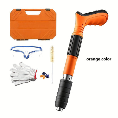 Manual Nail Gun for Concrete & Brick - 5-Speed Adjustable Mini Nailer Compact Portable Nail Gun for DIY for Home and Salon Manicures