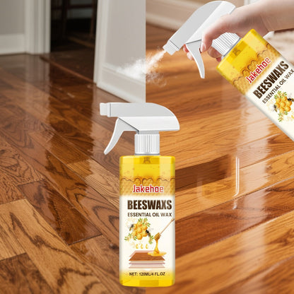 Wood Floor Beeswax Care Spray 4oz Hardwood Floor Cleaner Polish Scratch 3-in-1 Aromatherapy for Everyday Face, Beard and Body Grooming