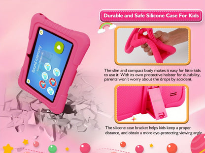 Veidoo Kids Tablet 7 Inch Eye Protection Screen 2GB RAM 32GB ROM Android WiFi Dual Camera Parental Control Educational Games Drop-Proof