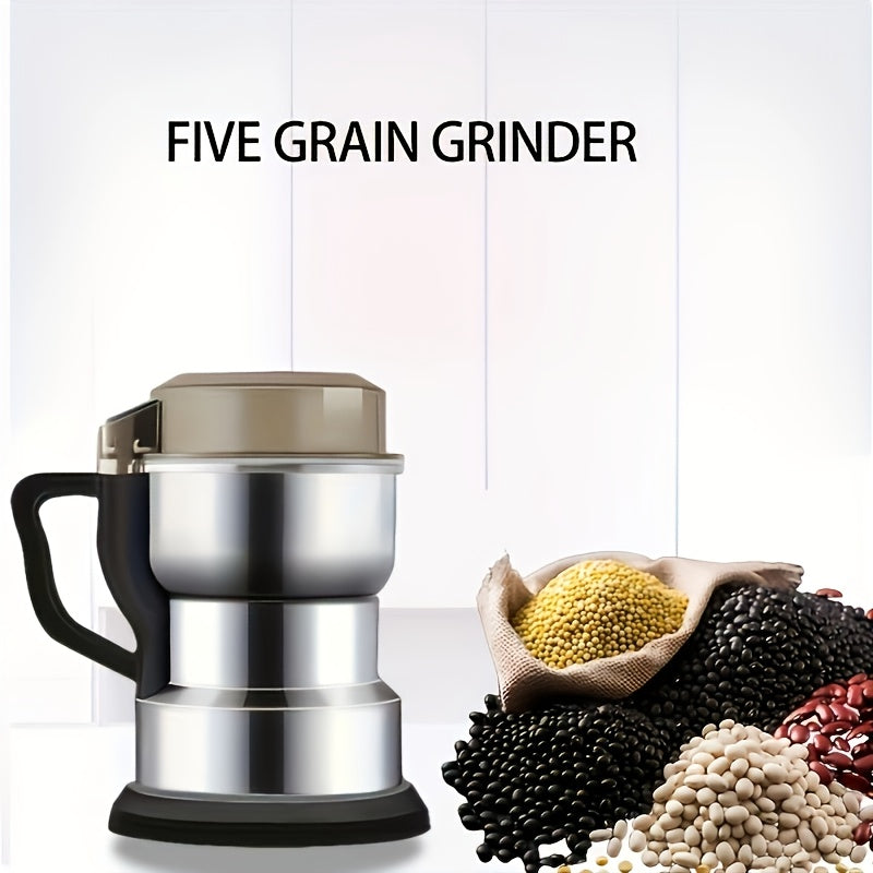 Electric Coffee Grinder 400ml 14oz 4-Blade Stainless Steel 10 Second Quick Grinding for Entryways, Bedrooms and Living Spaces