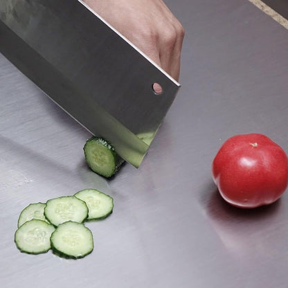 Stainless Steel Cutting Board – Rustproof Rolling Butcher Block Meal Prep Mat, 2 Sizes