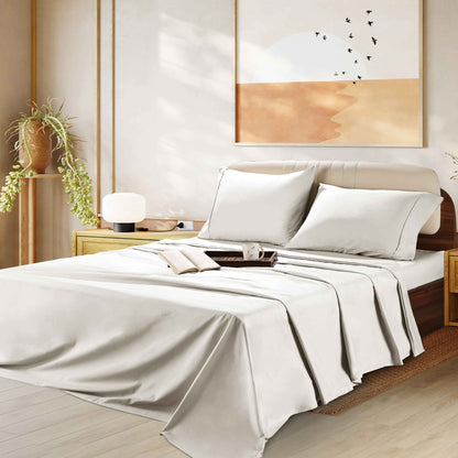 Egyptian Cotton Sheet Set, 1000 Thread Count Sateen Bedding with 16-Inch Deep Pocket, Twin-Full-Queen-King Sizes