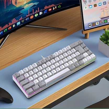Compact Wired Gaming Keyboard in 61-Key and 68-Key Layouts with Ten Color and Mouse Options