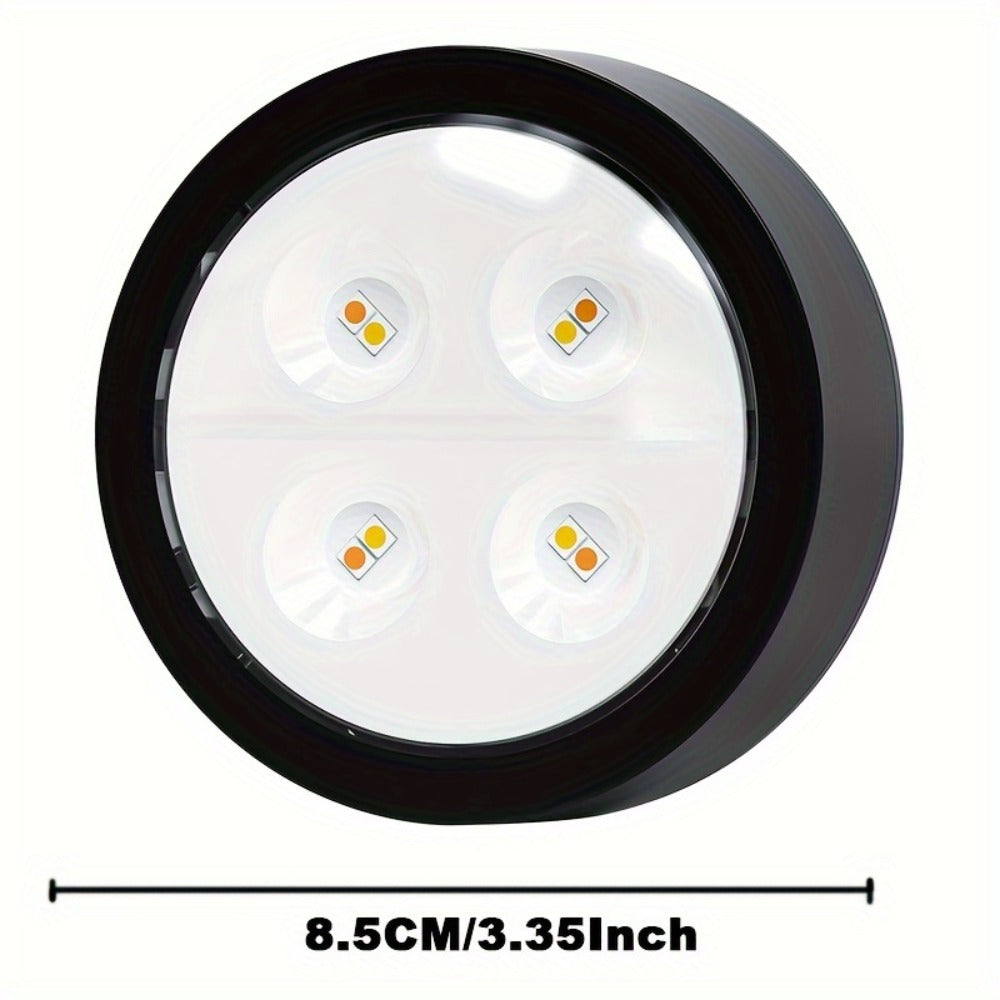Battery Operated Picture Lights 3-Pack, Magnetic Painting Light with Remote & Timer, 3 Lighting Modes Dimmable Wireless Wall Puck Lights