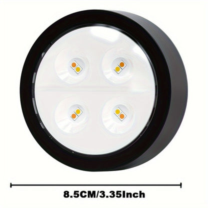 Battery Operated Picture Lights 3-Pack, Magnetic Painting Light with Remote & Timer, 3 Lighting Modes Dimmable Wireless Wall Puck Lights