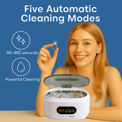 Ultrasonic Cleaner - Jewelry Machine 48000Hz Portable for Glasses Watches Dentures Rings - product detail view 4