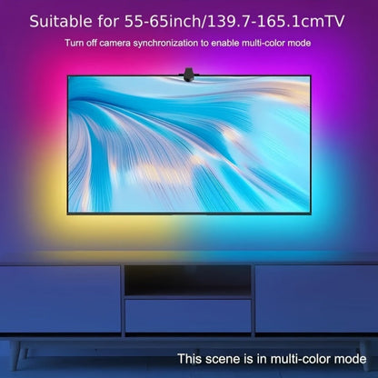 RGB TV Backlight LED Strip Kit, 149.61 Inches with Top-Mounted Screen Sensor, Control Module and App Interface