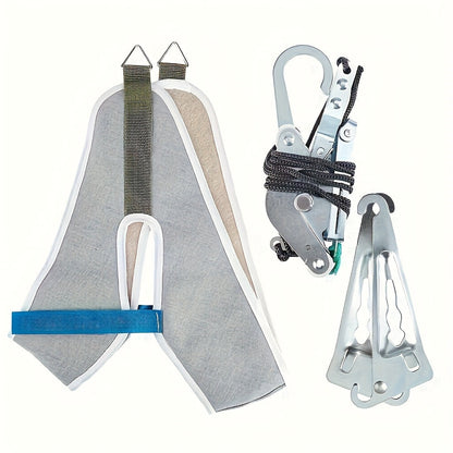 Cervical Traction Device with Handle, Adjustable Neck Traction Belt & Shoulder Massager, Spinal Decompression Pillow for Tension