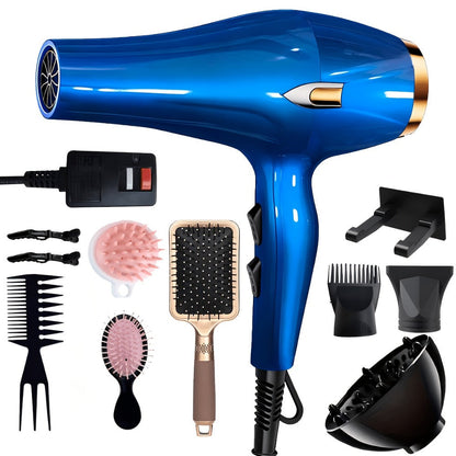 Handheld Hair Dryer with Six Color and Accessory-Package Selections, Rear Intake and Inline Plug Control