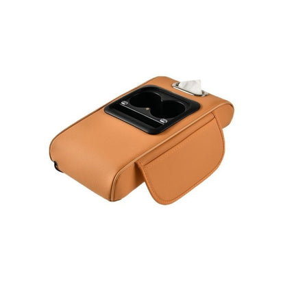 Car Armrest Box Cover Starry Sky Memory Foam Center Console Pad with Type-C USB Charging Port & Storage Pockets