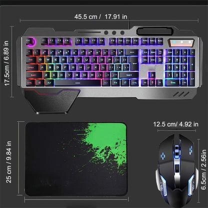 RGB Wireless Gaming Keyboard and Mouse Combo 2.4GHz Rechargeable Backlit Mechanical Feel Metal for an Everyday Personal Care Routine