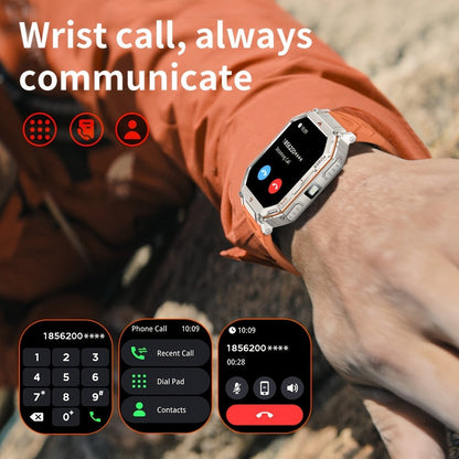 Smartwatch for Men with GPS, IPX8 Rating, Altimeter, Barometer, Compass and LED Flashlight