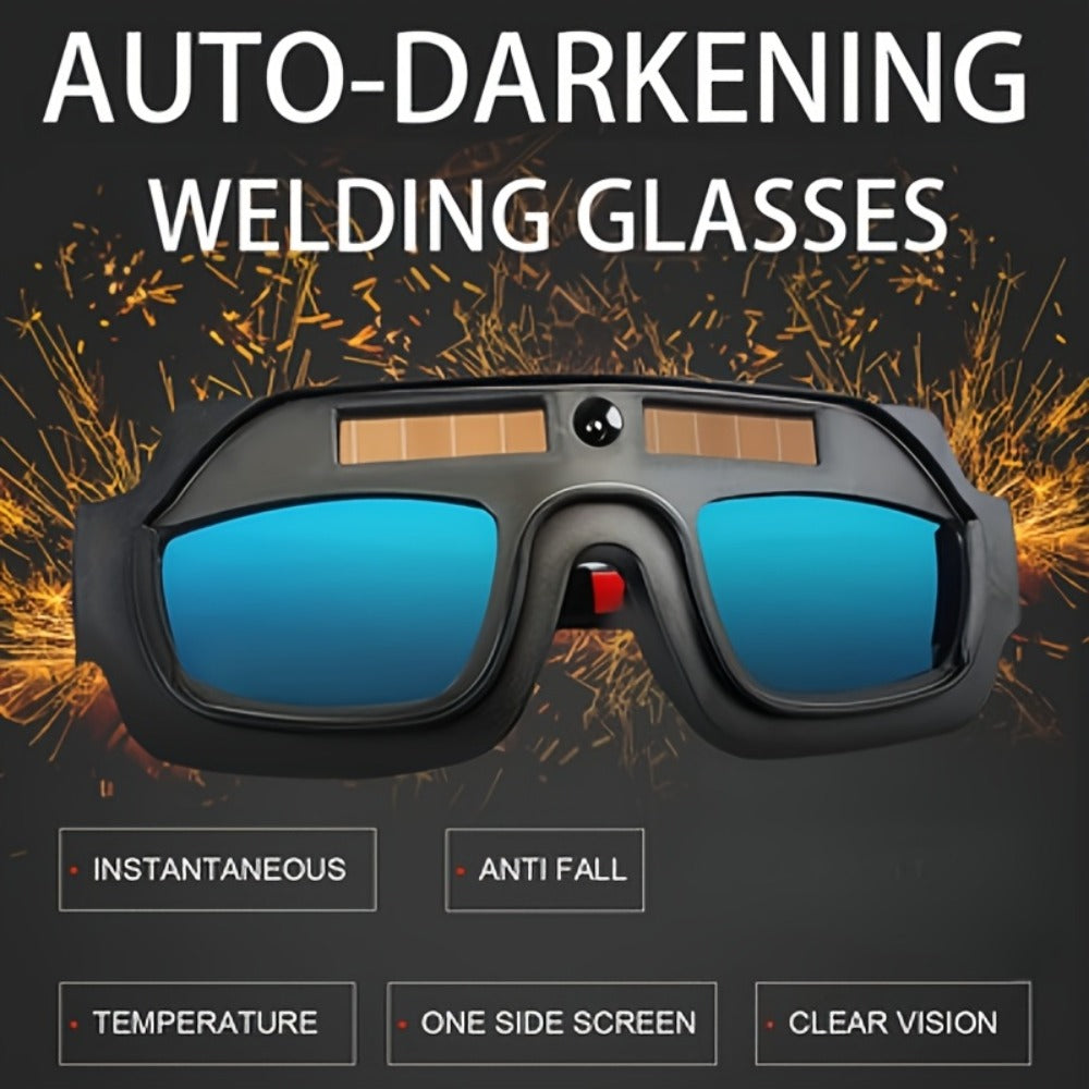 Auto-Darkening Welding Goggles True Color Lens – Anti-Glare Safety Glasses for TIG MIG MMA Plasma Welding