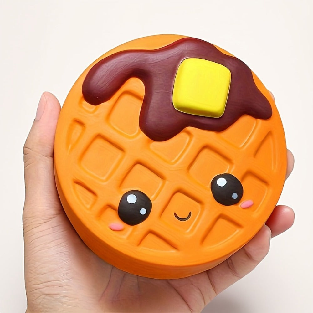 Jumbo Squishy Slow Rising Toy Scented, Giant Chocolate Biscuit Cheese Squishies for Kids, PU Squeeze Stress Sensory Toy