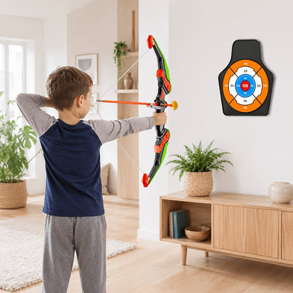 Kids Bow and Arrow Archery Set 10 Suction Cup Arrows Quiver Standing Target with the Listed Color, Size or Set Options for Everyday Use